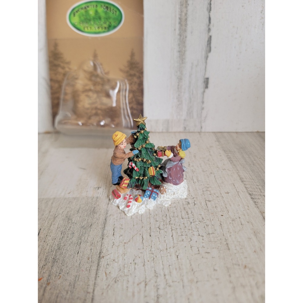Enchanted Forest tree kid decorating village accessory Xmas home decor figure